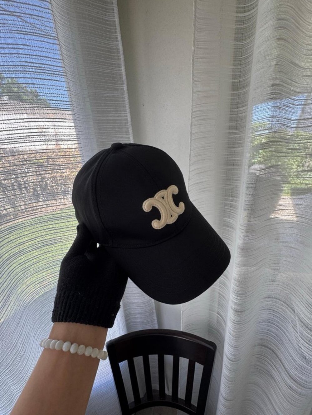 ✨Celine Triomphe Adjustable Baseball Cap (Black)✨